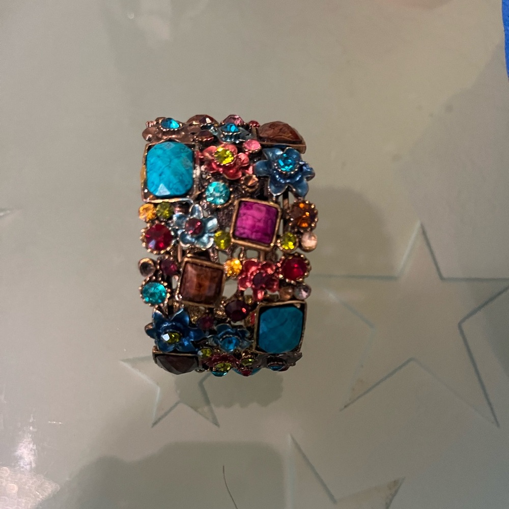 Beautiful cuff colourful bracelet